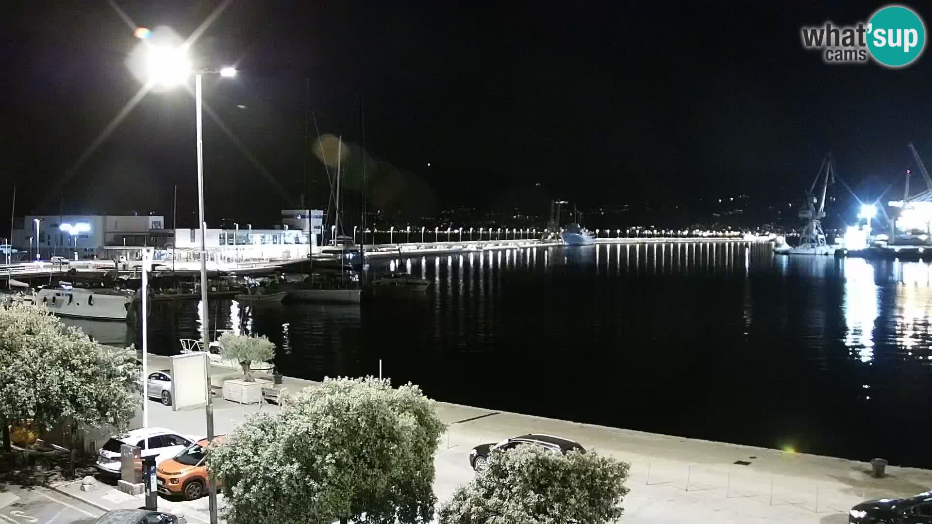 Riva i Marina u Rijeci – Web kamera uživo u Hrvatskoj