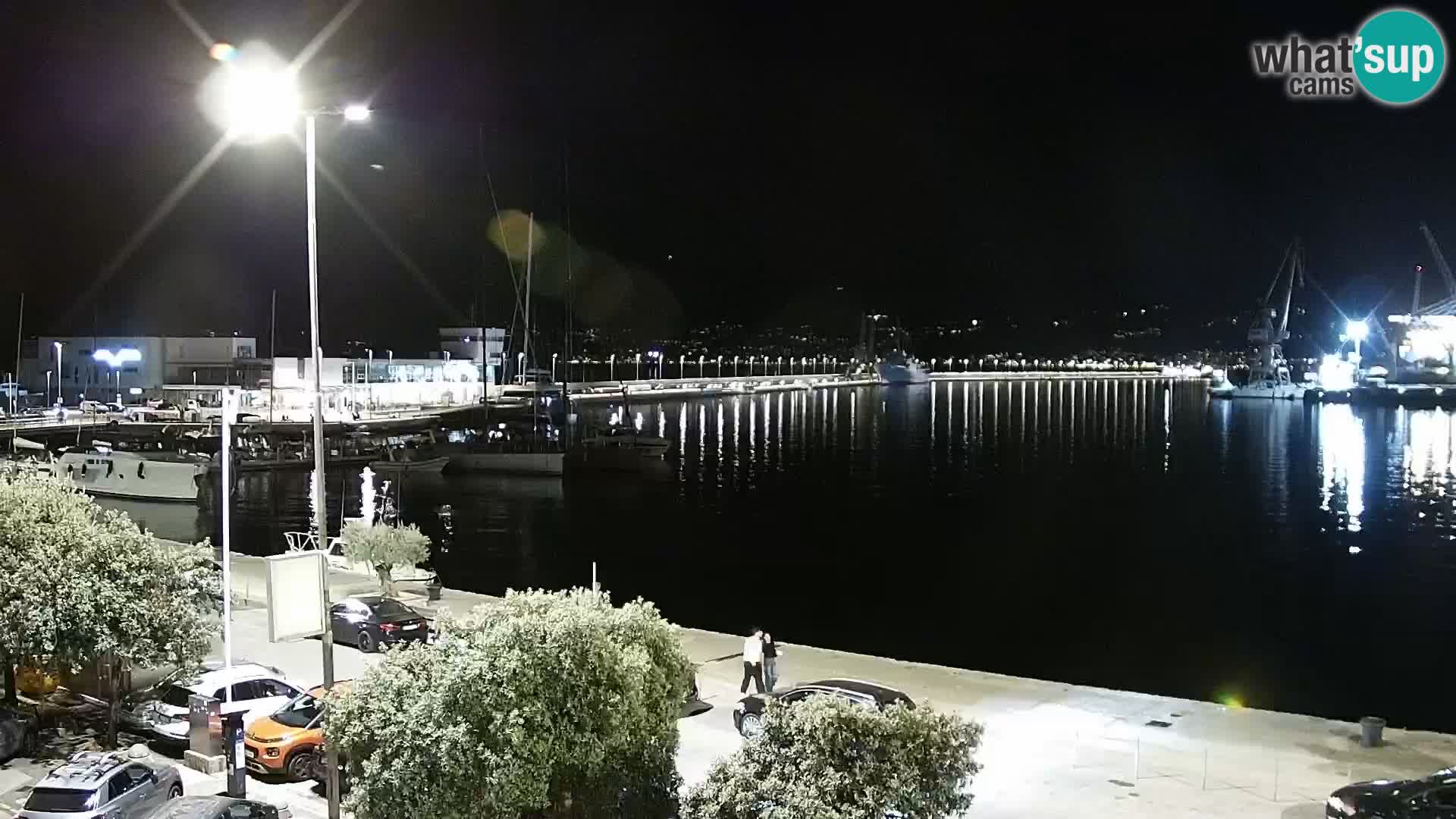 La Riva e la Marina a Rijeka (Fiume) – Live Webcam Croazia