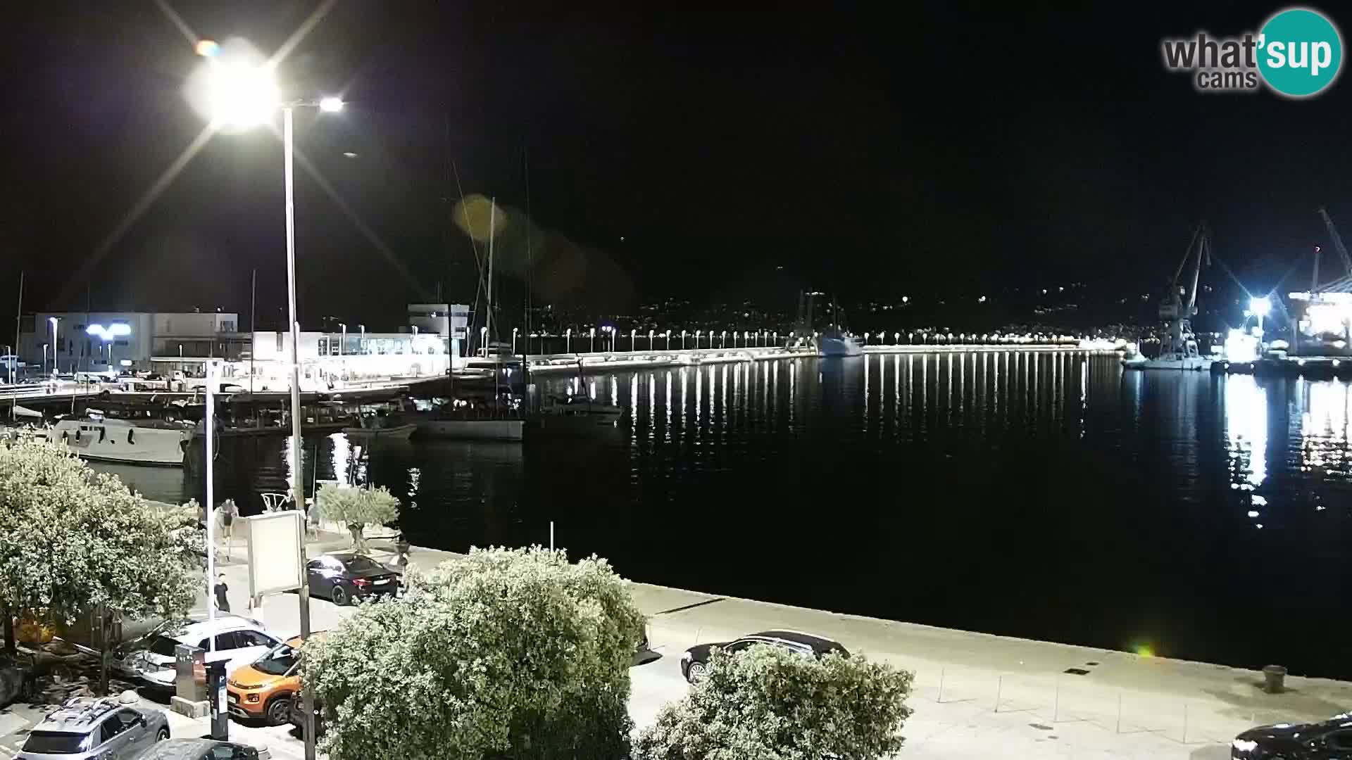 La Riva e la Marina a Rijeka (Fiume) – Live Webcam Croazia