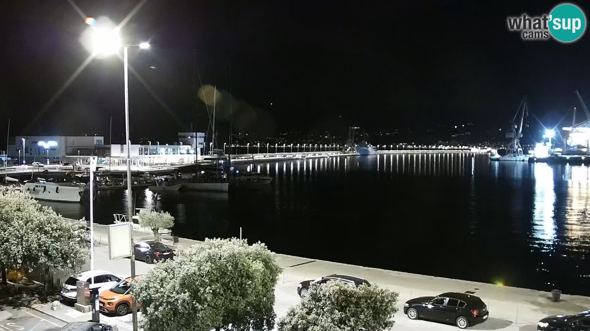 La Riva e la Marina a Rijeka (Fiume) – Live Webcam Croazia
