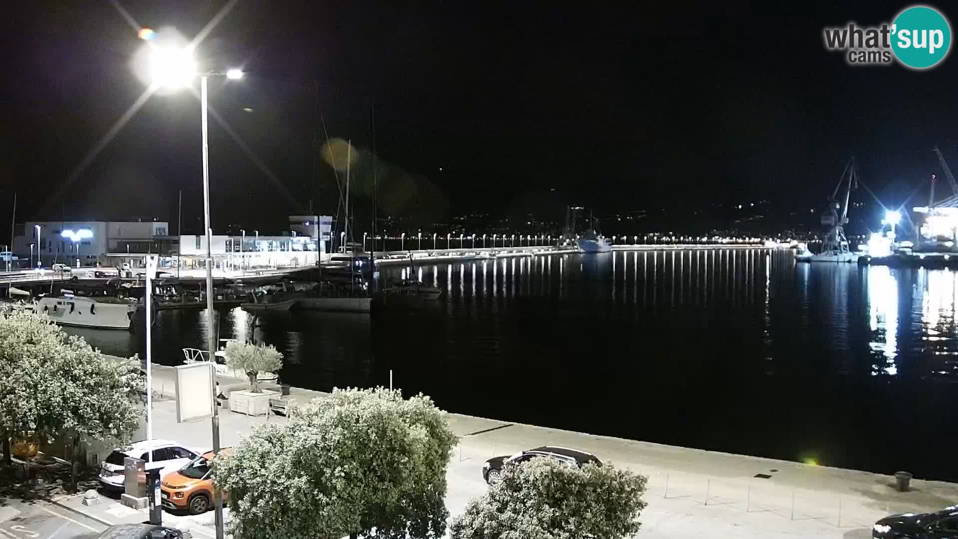 La Riva e la Marina a Rijeka (Fiume) – Live Webcam Croazia
