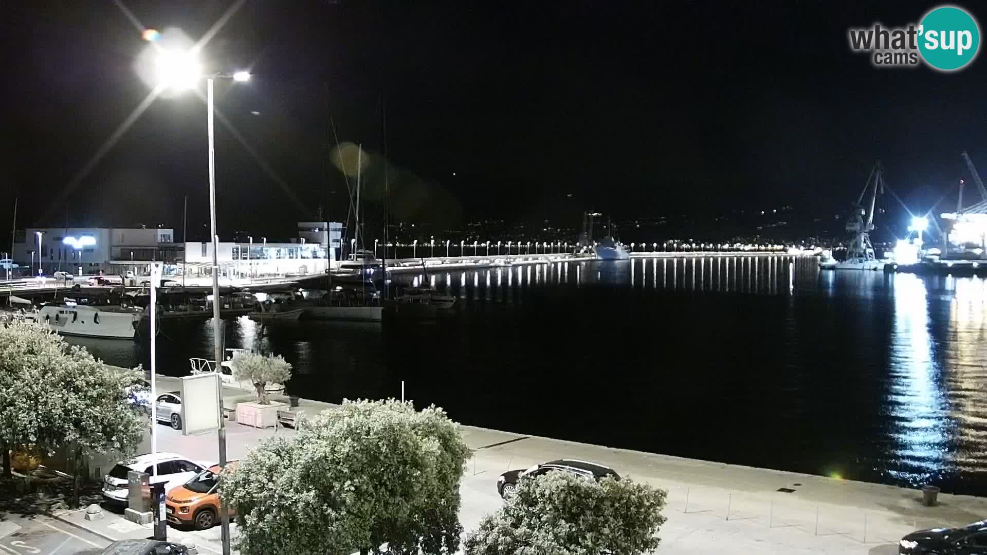 La Riva e la Marina a Rijeka (Fiume) – Live Webcam Croazia
