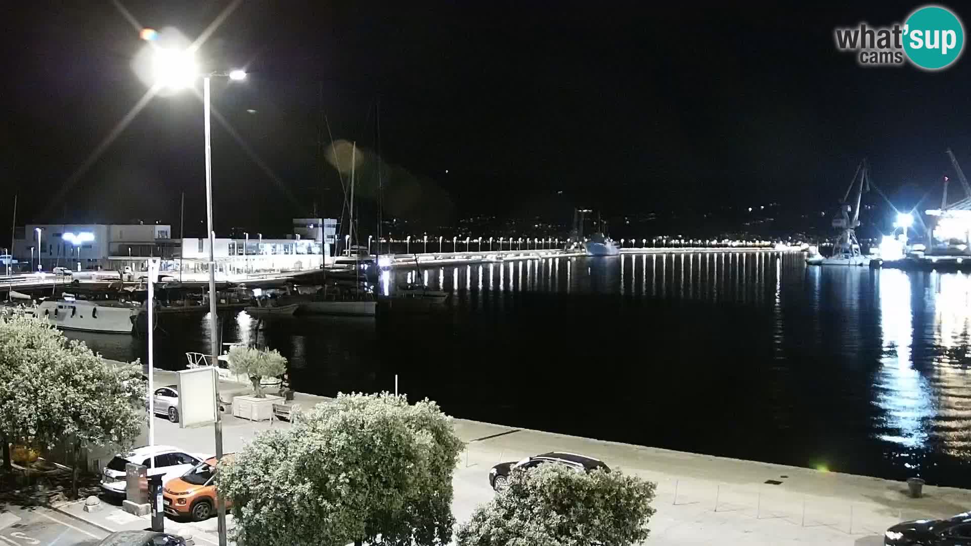La Riva et Marina à Rijeka – Live Webcam Croatie