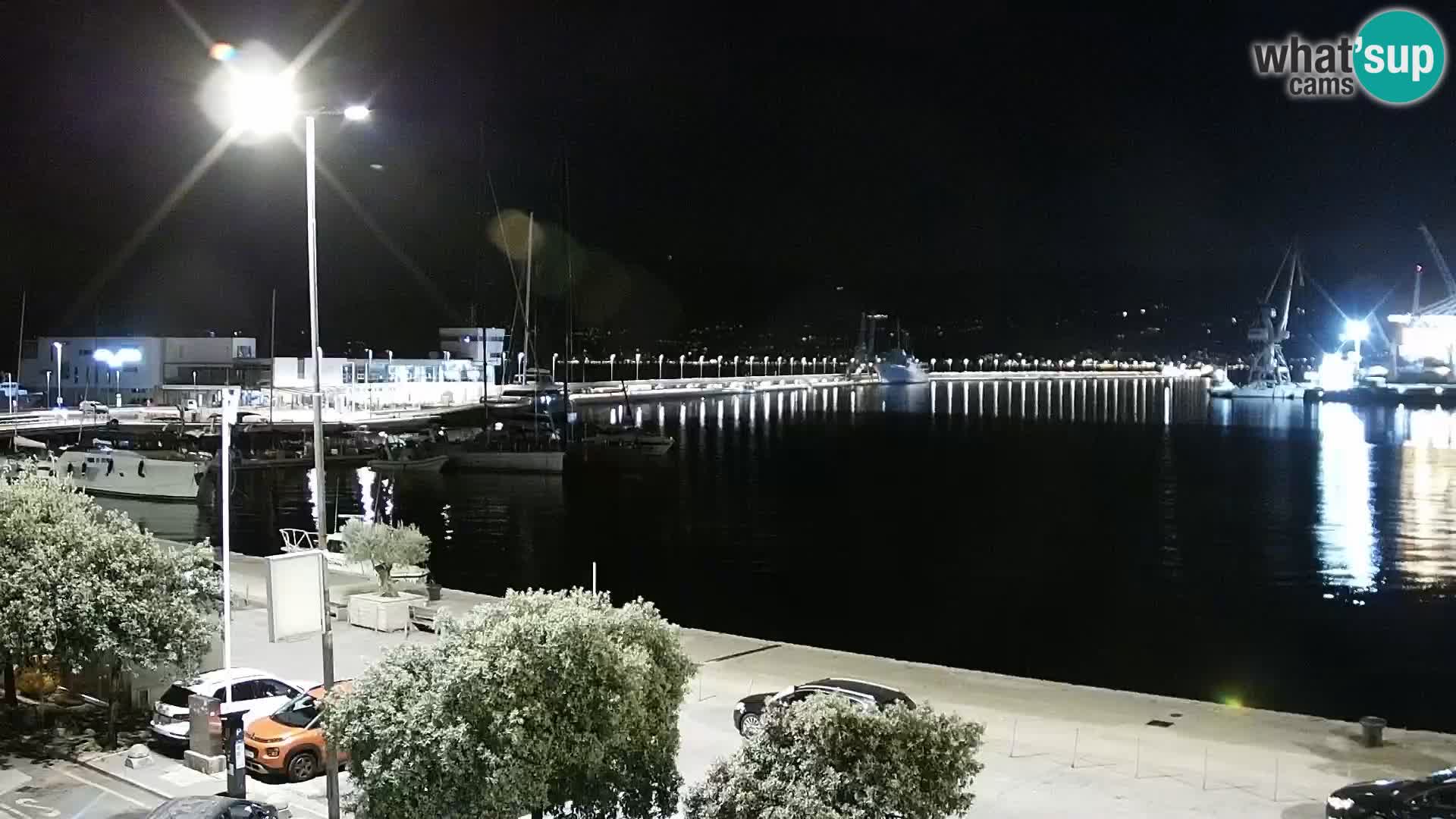 La Riva y Marina en Rijeka – Webcam en vivo Croacia