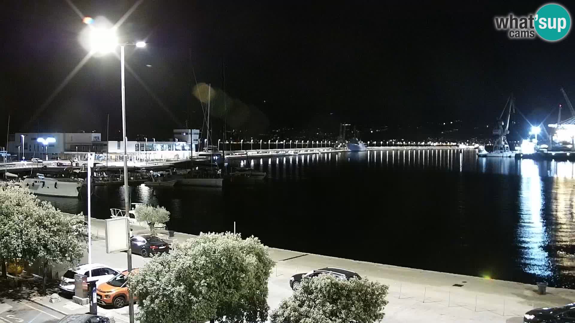 La Riva et Marina à Rijeka – Live Webcam Croatie