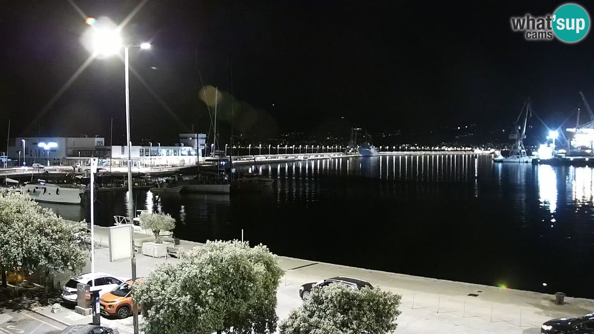 La Riva e la Marina a Rijeka (Fiume) – Live Webcam Croazia