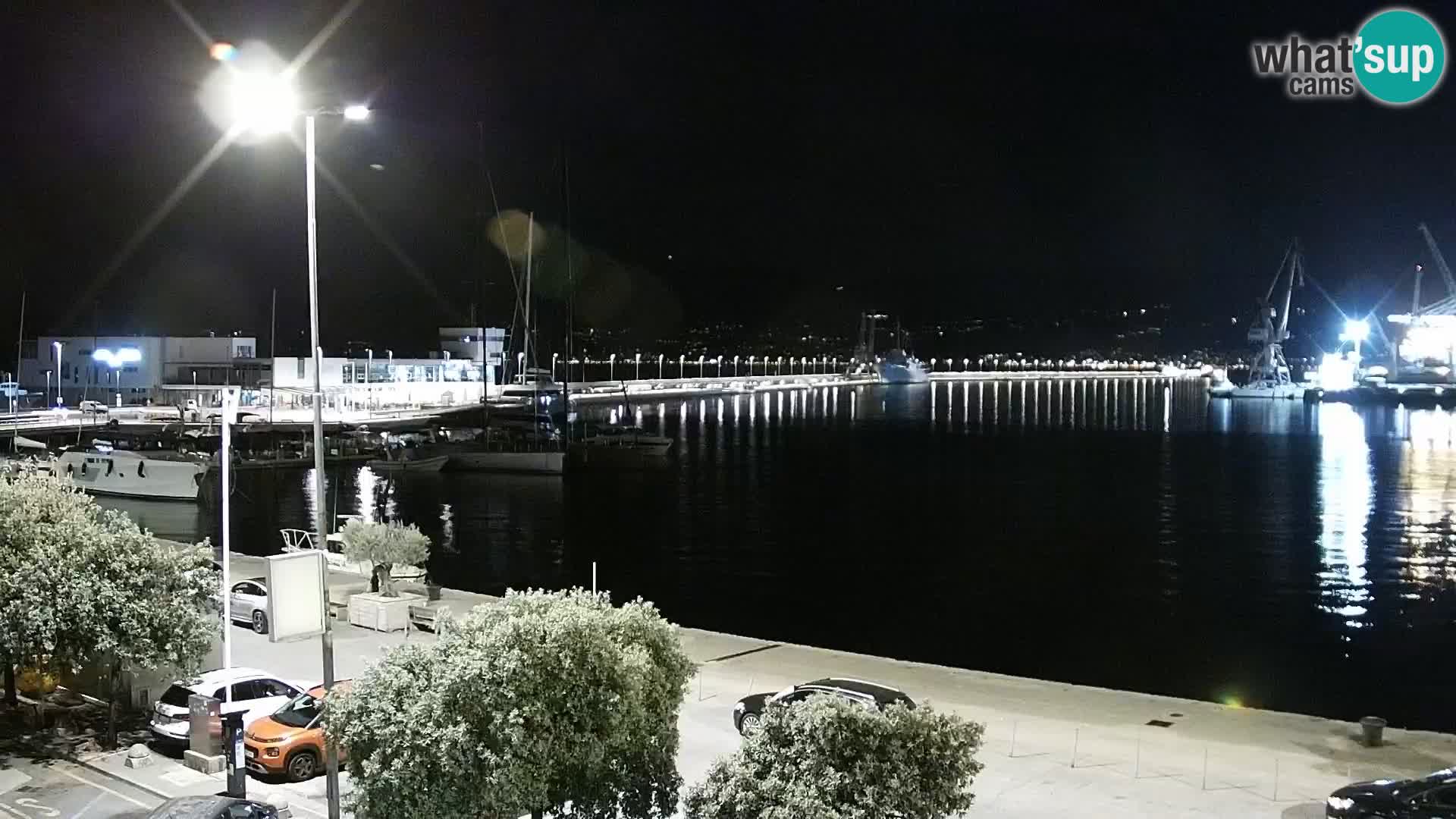 La Riva et Marina à Rijeka – Live Webcam Croatie