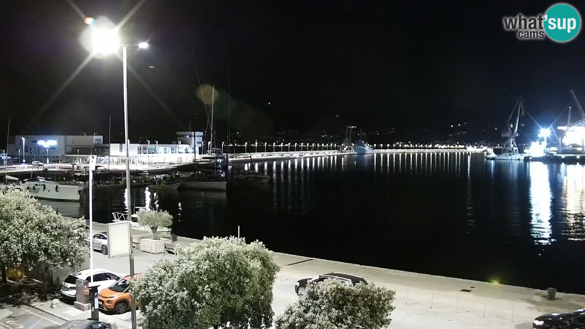 La Riva et Marina à Rijeka – Live Webcam Croatie