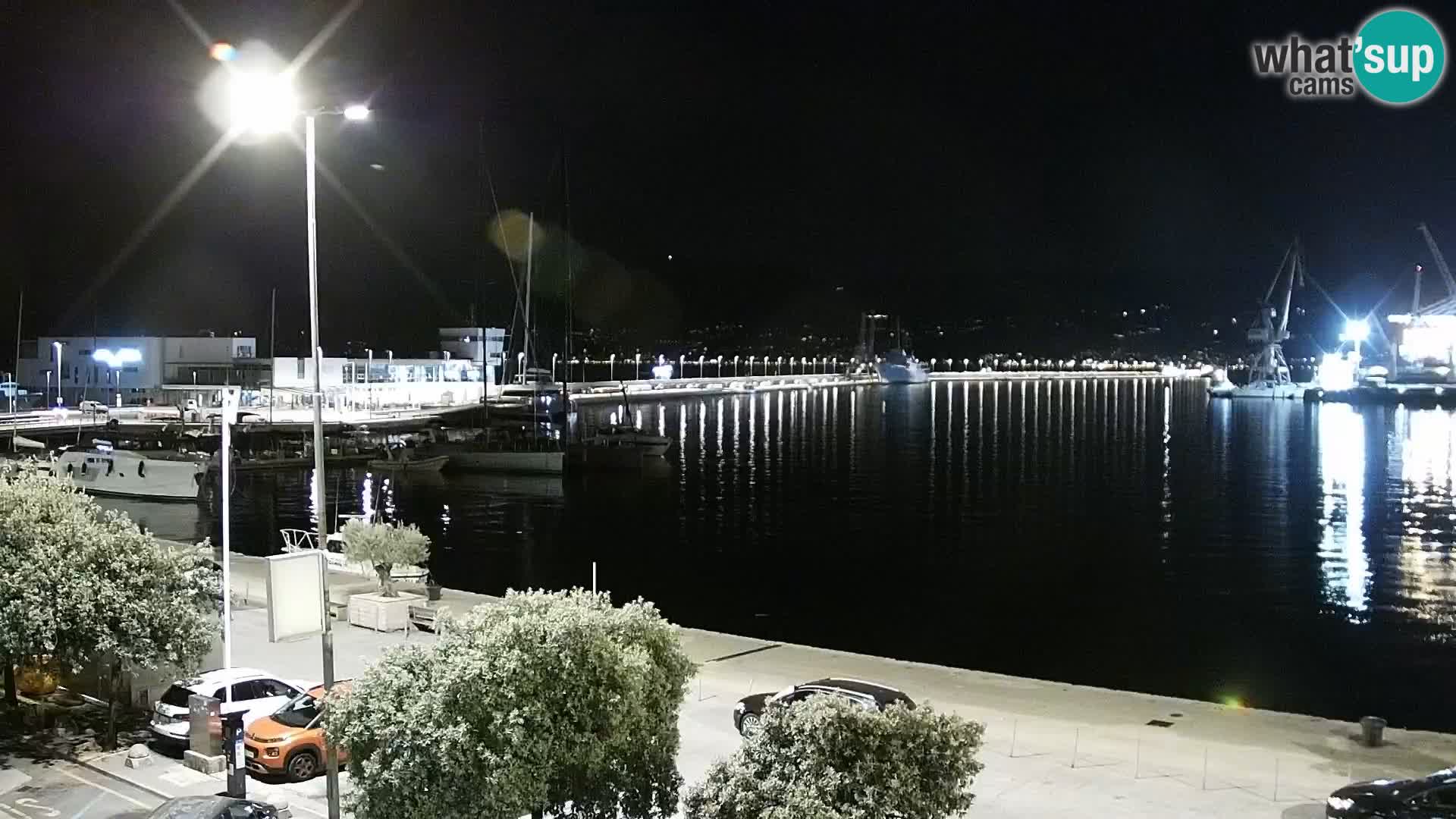 La Riva et Marina à Rijeka – Live Webcam Croatie