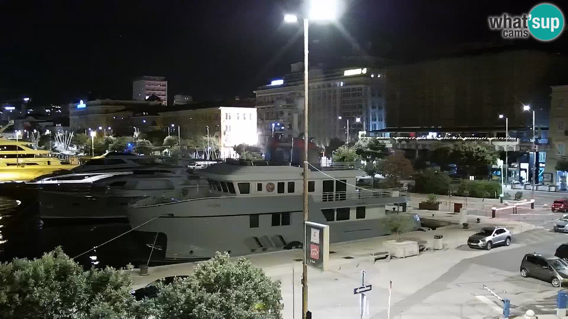 Riva i Marina u Rijeci – Web kamera uživo u Hrvatskoj