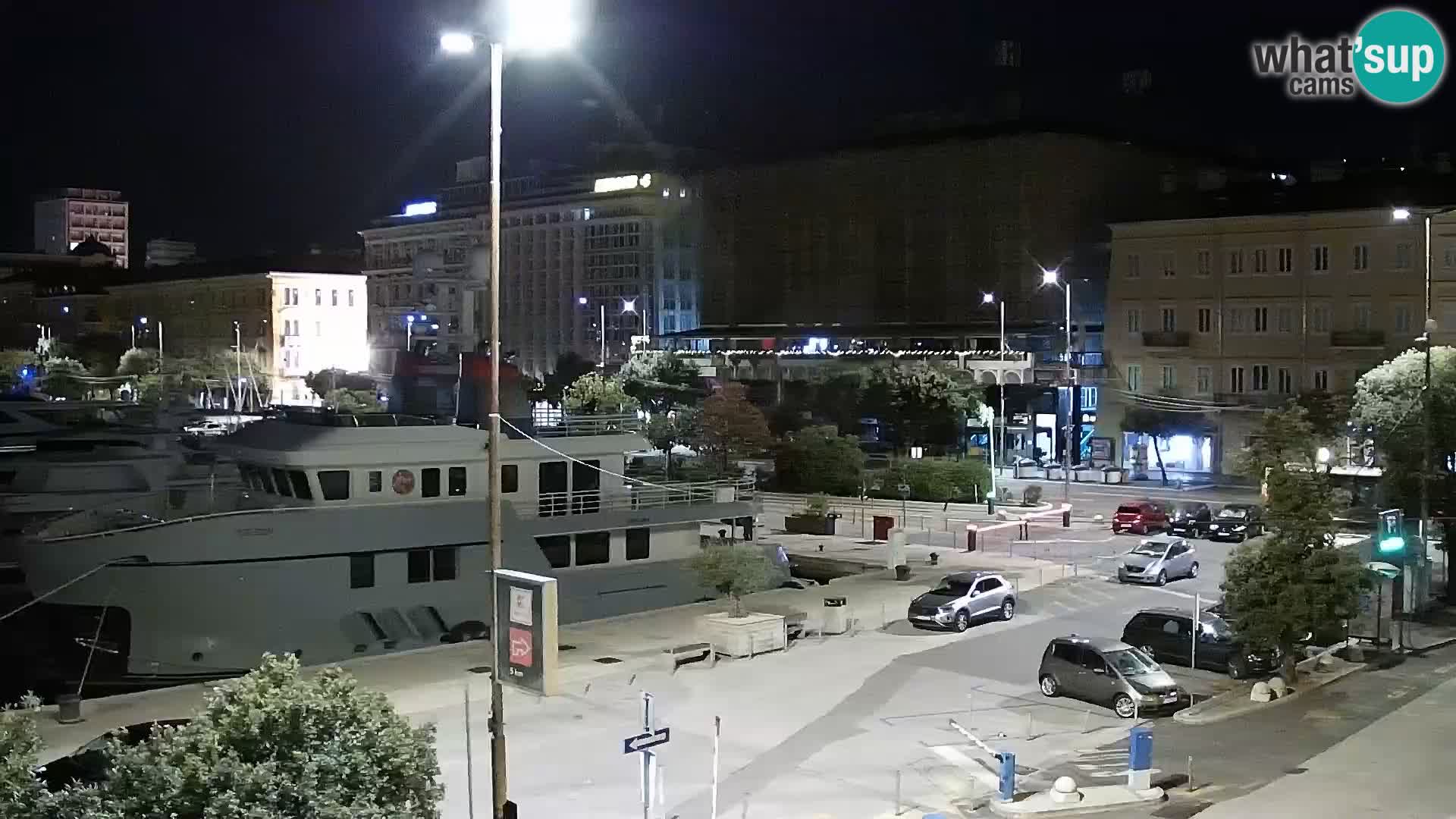 La Riva e la Marina a Rijeka (Fiume) – Live Webcam Croazia