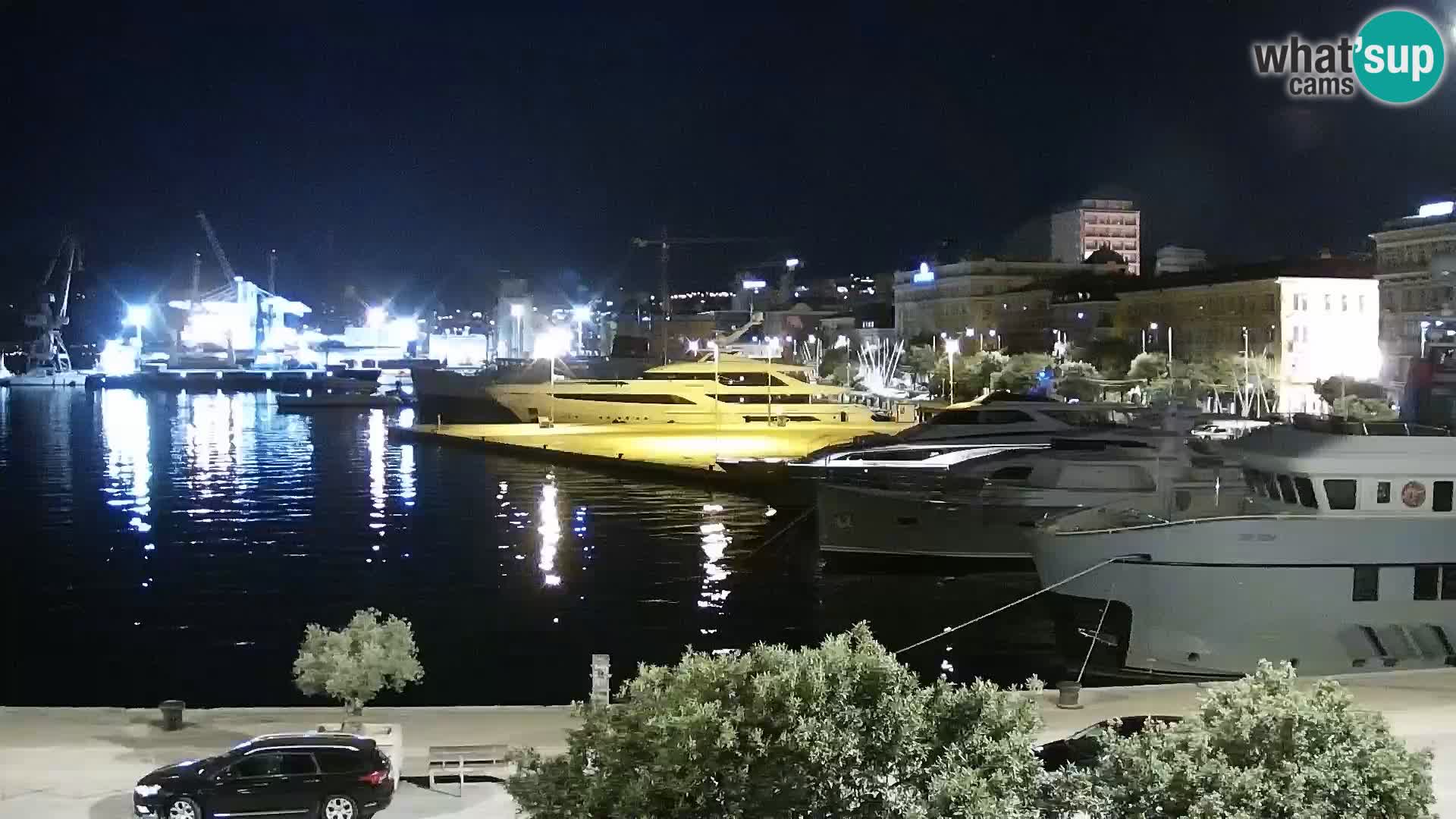 La Riva et Marina à Rijeka – Live Webcam Croatie