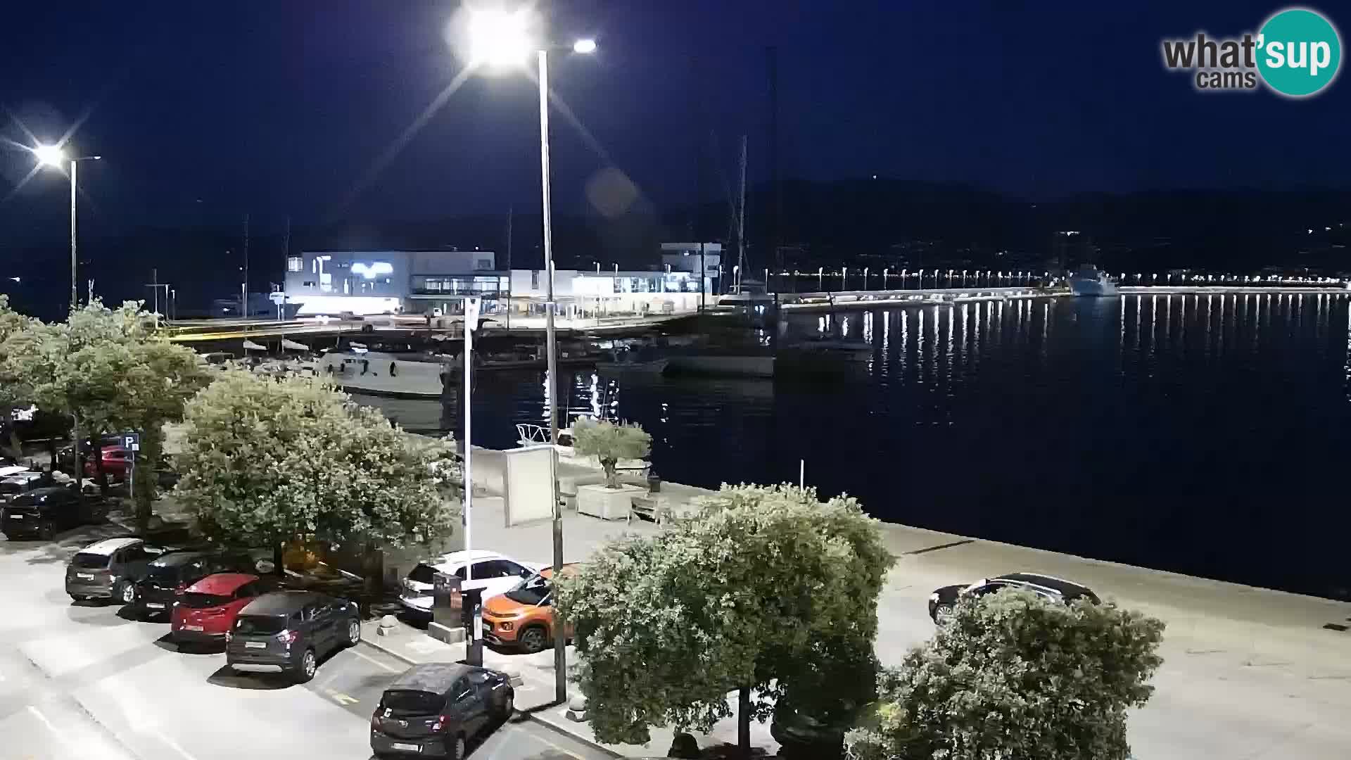 La Riva et Marina à Rijeka – Live Webcam Croatie