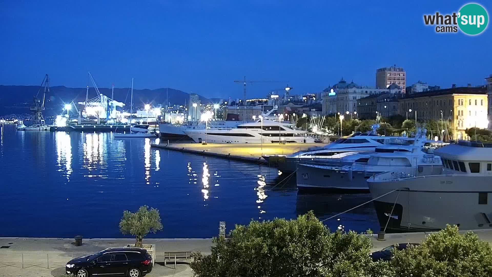 La Riva e la Marina a Rijeka (Fiume) – Live Webcam Croazia