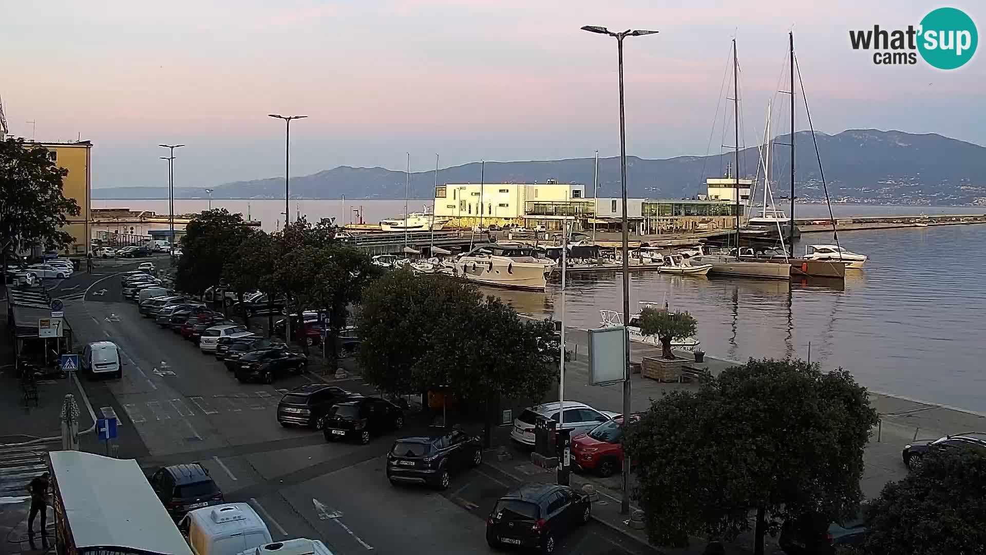La Riva et Marina à Rijeka – Live Webcam Croatie