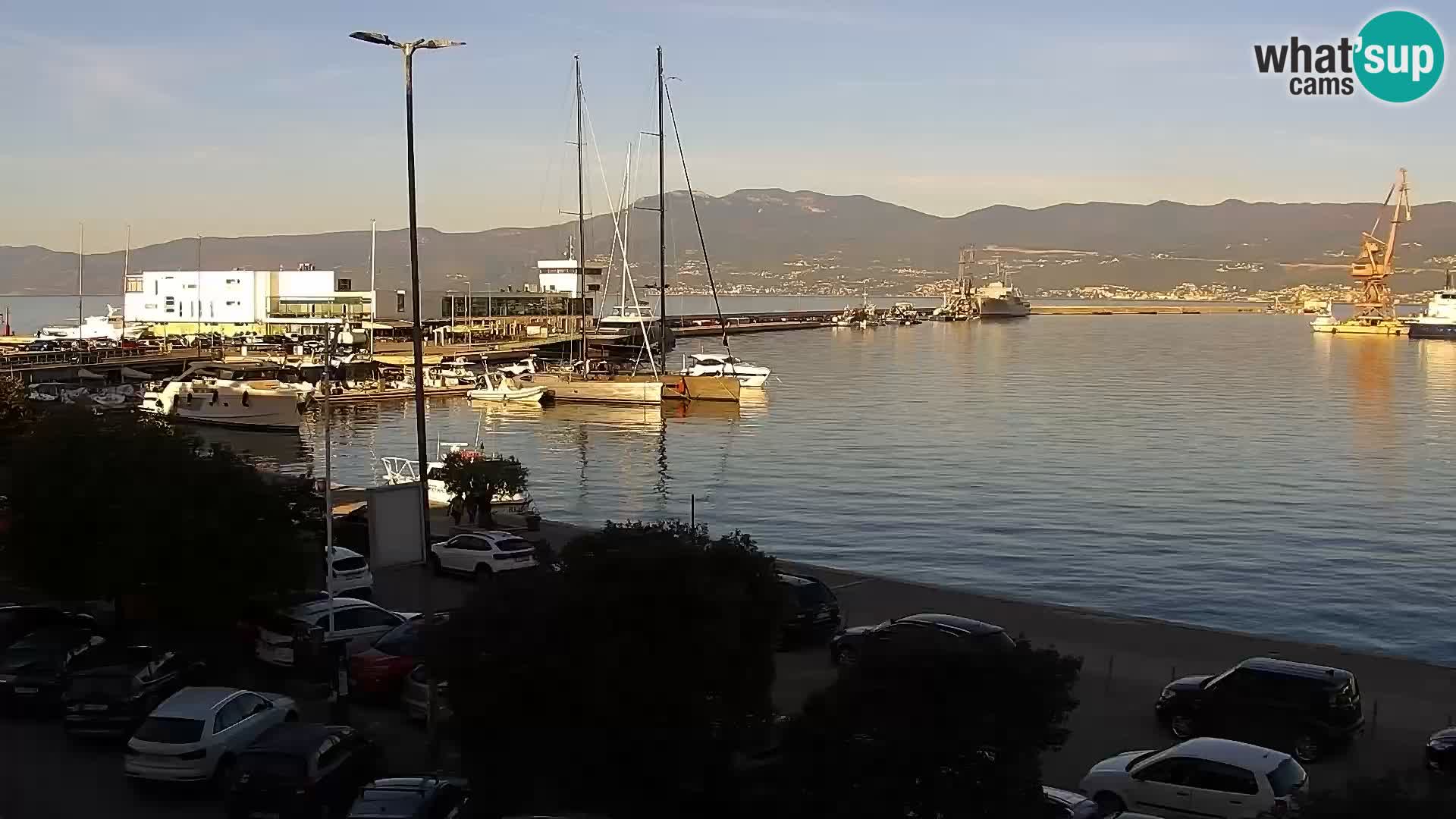 La Riva e la Marina a Rijeka (Fiume) – Live Webcam Croazia