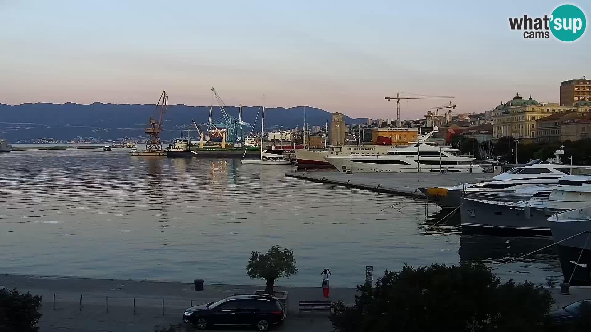 La Riva e la Marina a Rijeka (Fiume) – Live Webcam Croazia