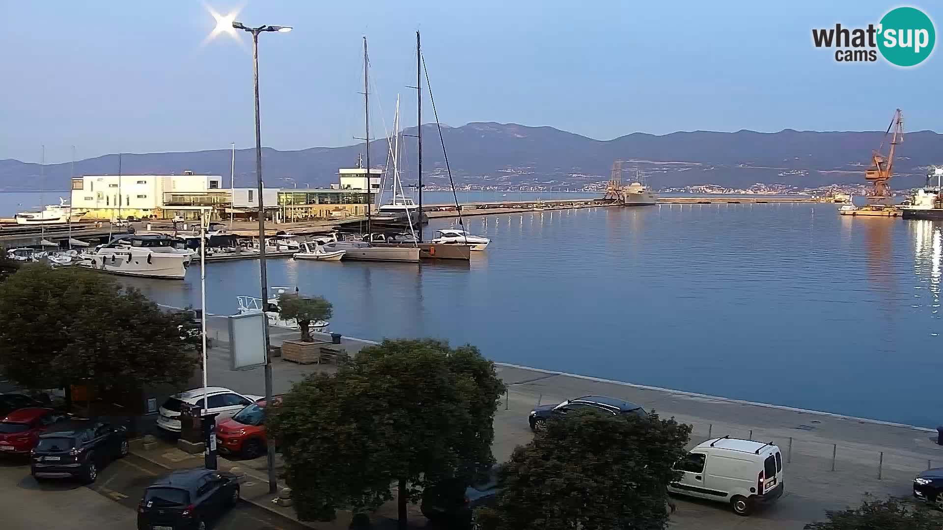 La Riva y Marina en Rijeka – Webcam en vivo Croacia