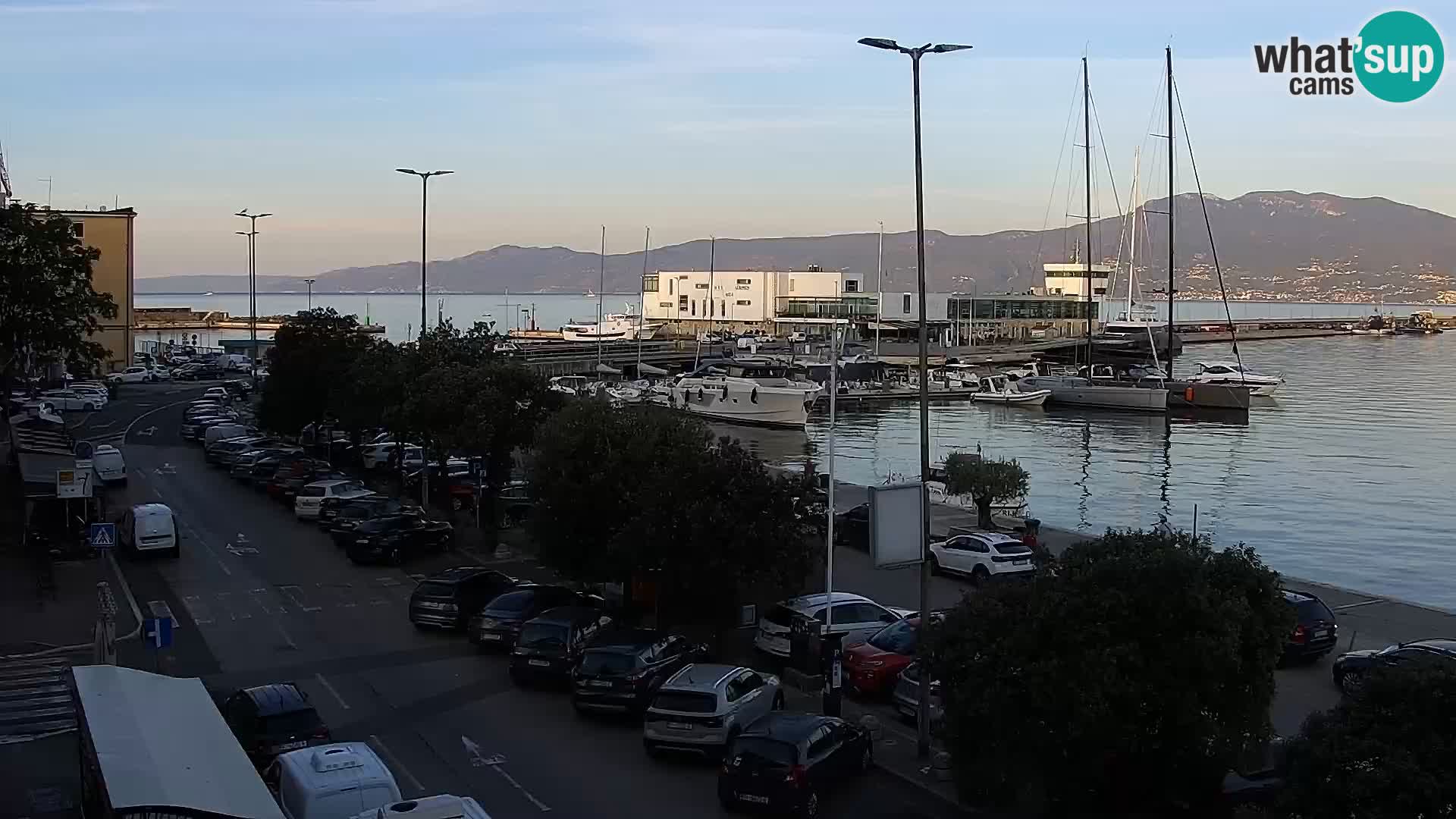 Die Riva und Marina in Rijeka – Live Webcam Kroatien