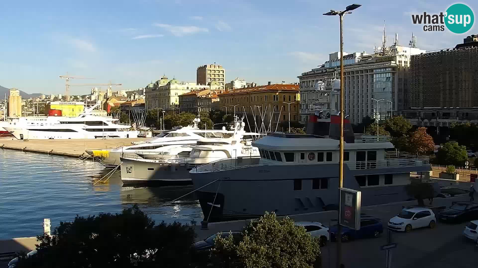La Riva et Marina à Rijeka – Live Webcam Croatie