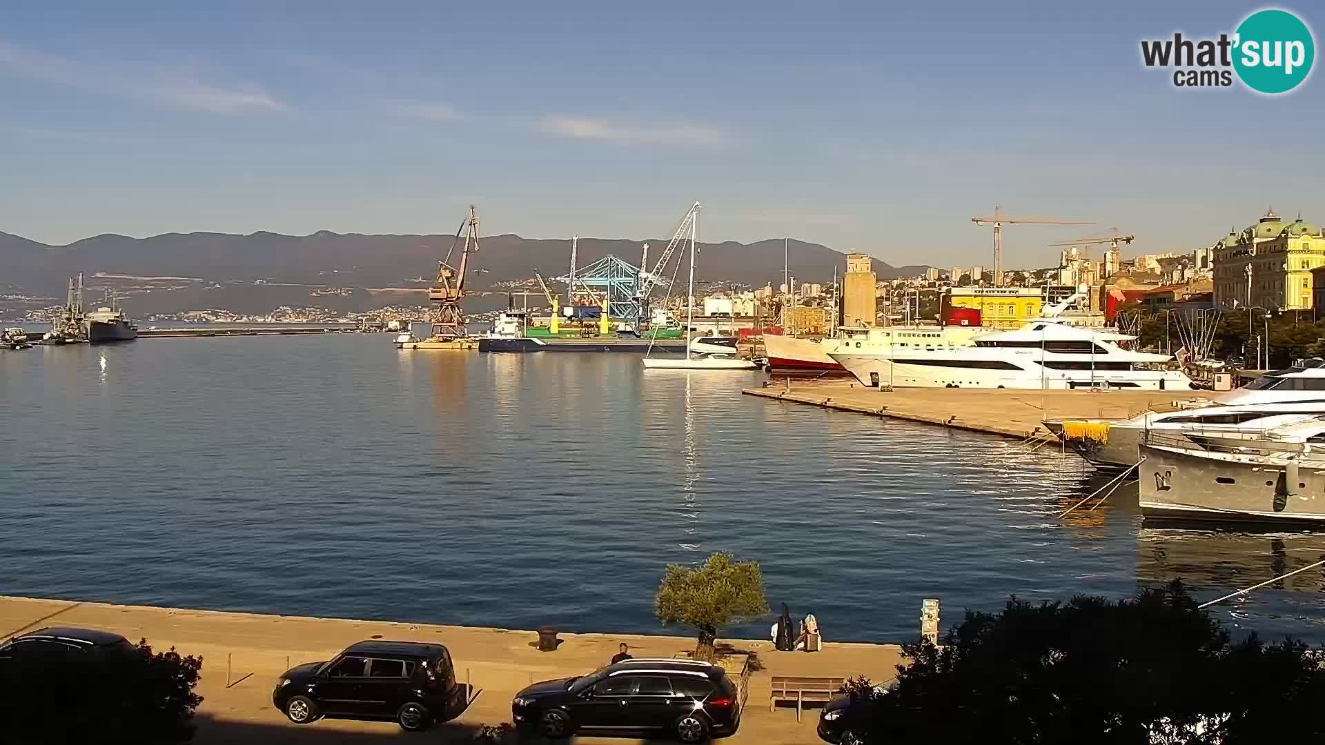 Riva i Marina u Rijeci – Web kamera uživo u Hrvatskoj