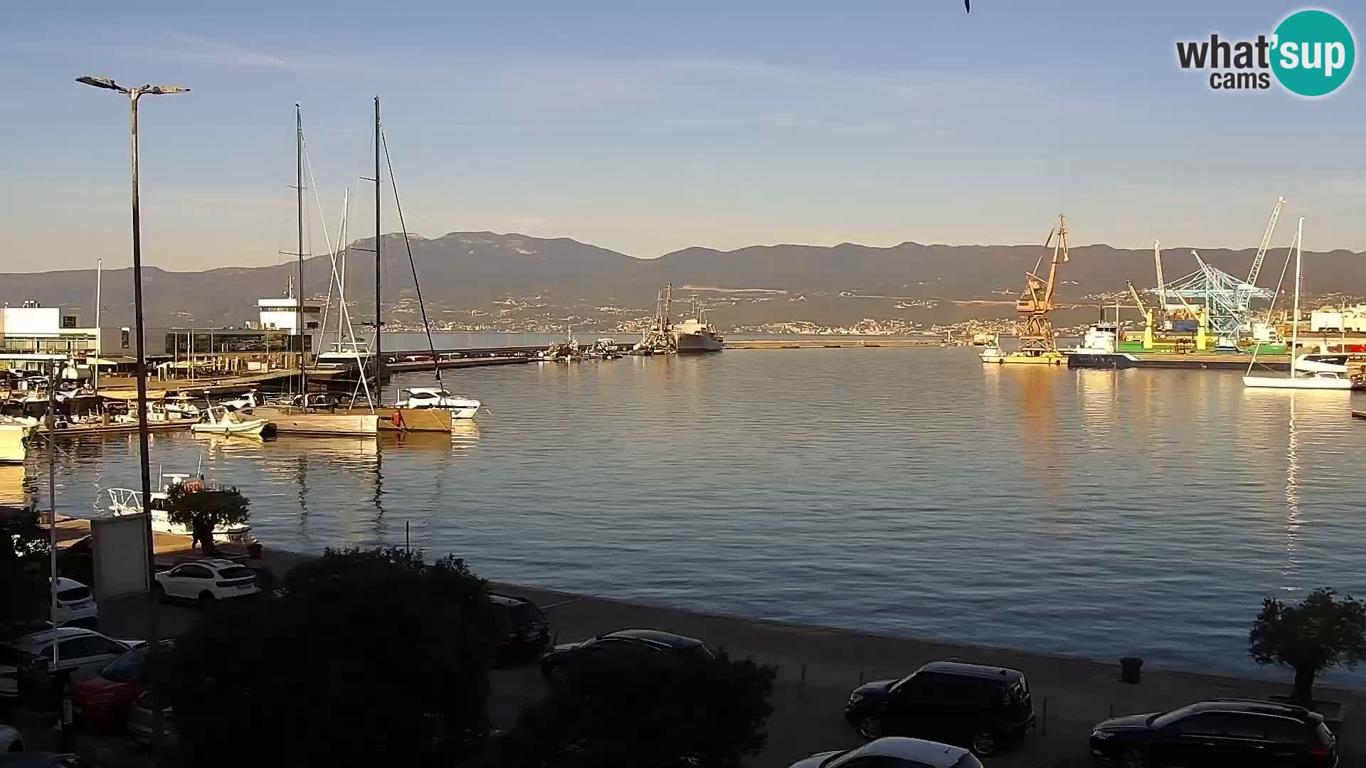 La Riva e la Marina a Rijeka (Fiume) – Live Webcam Croazia