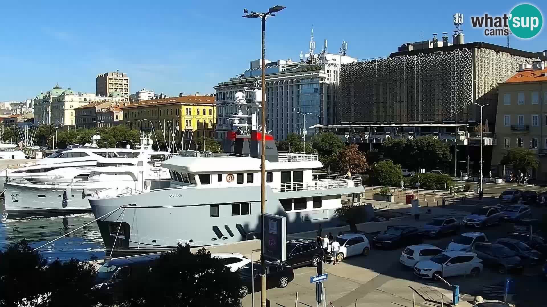 La Riva e la Marina a Rijeka (Fiume) – Live Webcam Croazia