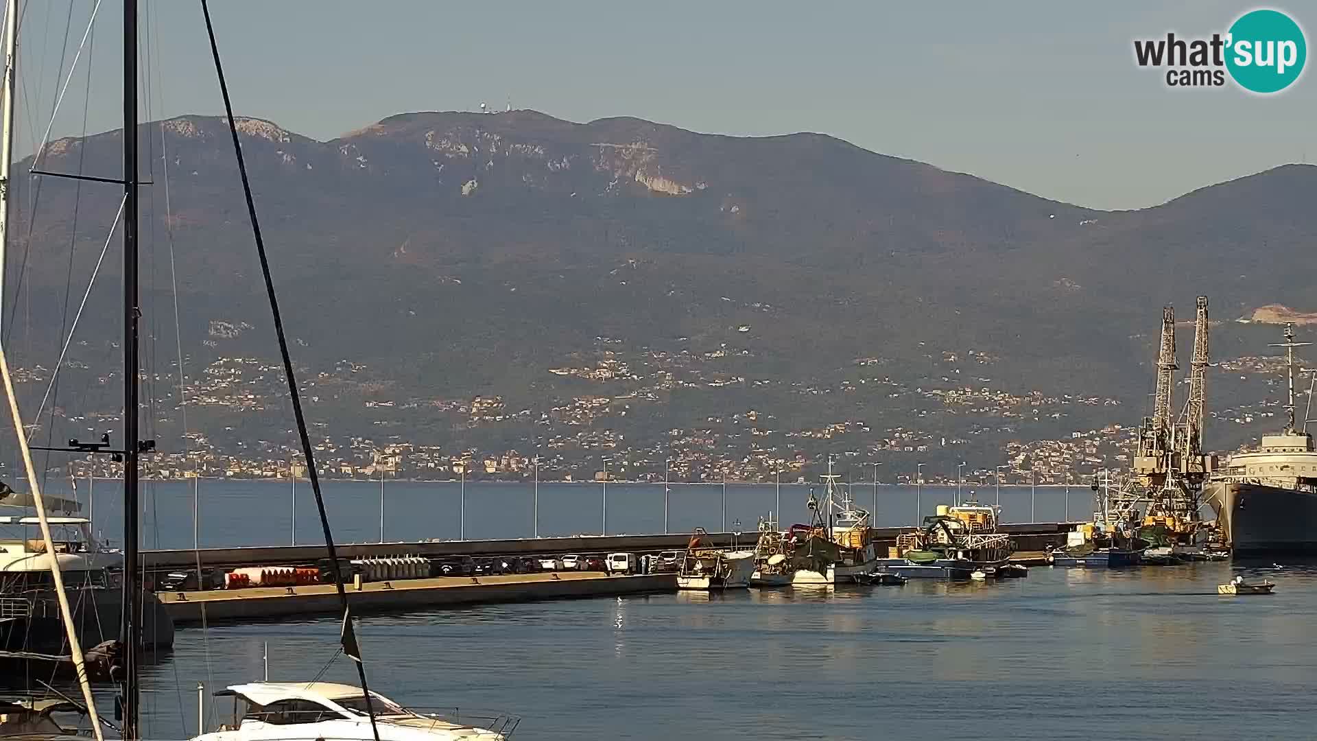 La Riva e la Marina a Rijeka (Fiume) – Live Webcam Croazia