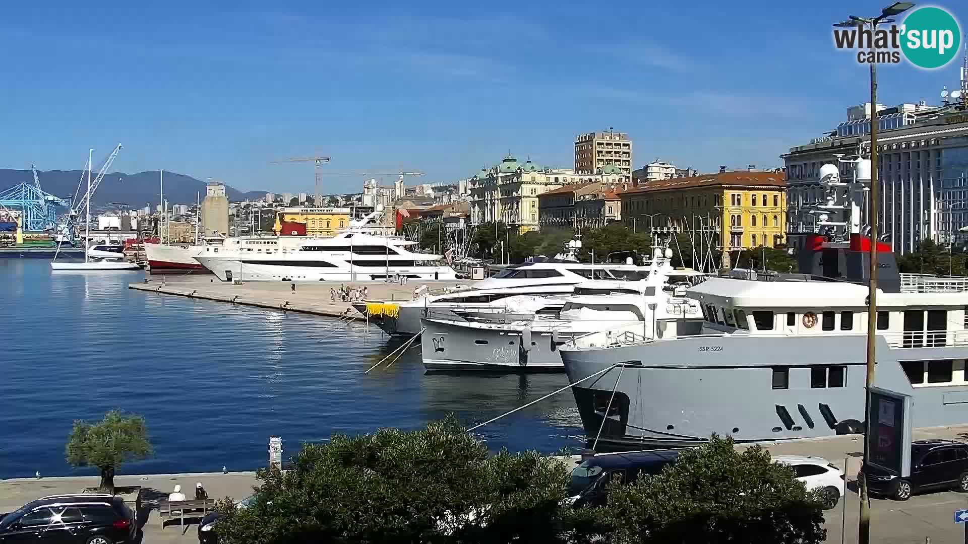 La Riva e la Marina a Rijeka (Fiume) – Live Webcam Croazia