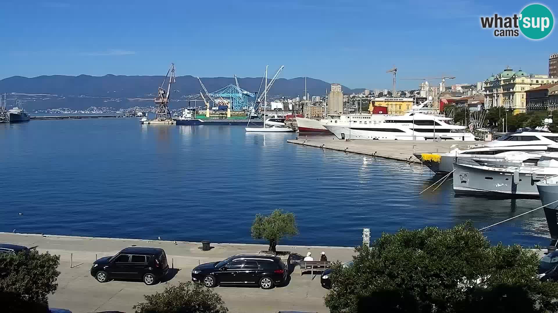 Riva i Marina u Rijeci – Web kamera uživo u Hrvatskoj