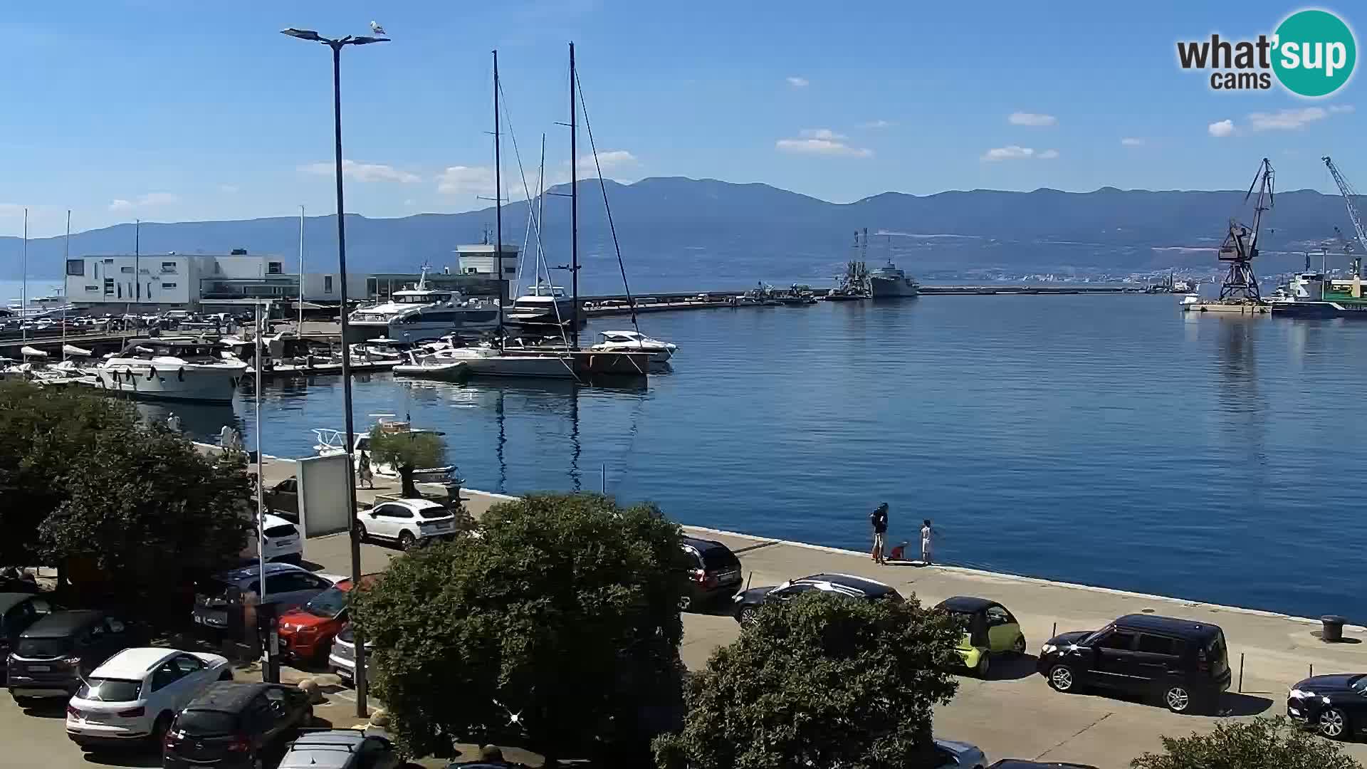 Riva i Marina u Rijeci – Web kamera uživo u Hrvatskoj