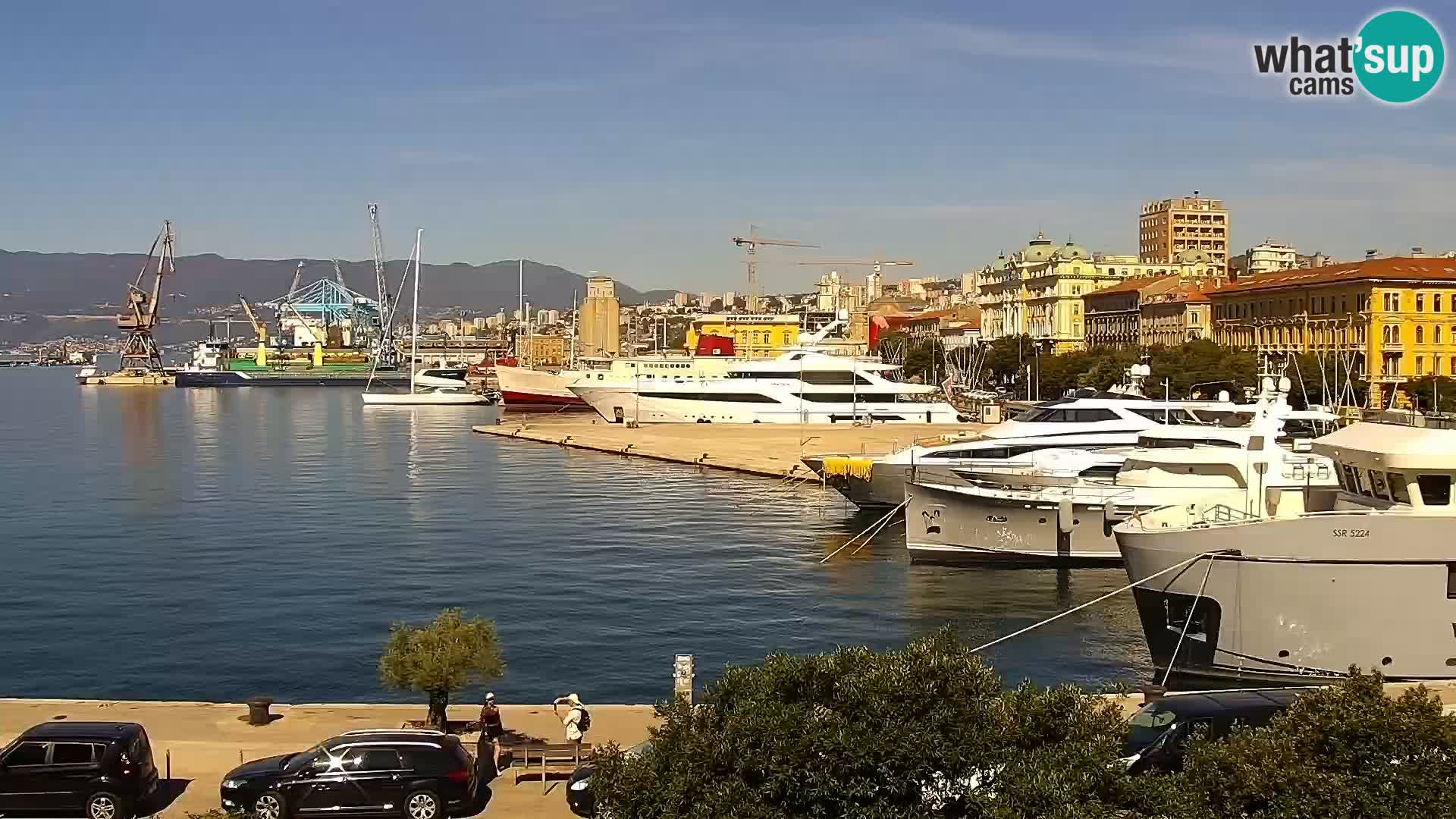 Riva i Marina u Rijeci – Web kamera uživo u Hrvatskoj