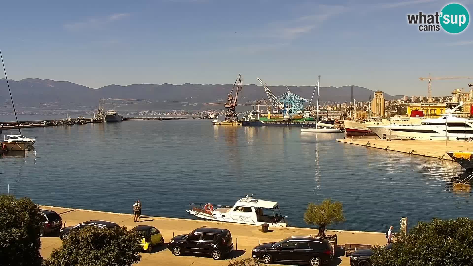 La Riva et Marina à Rijeka – Live Webcam Croatie