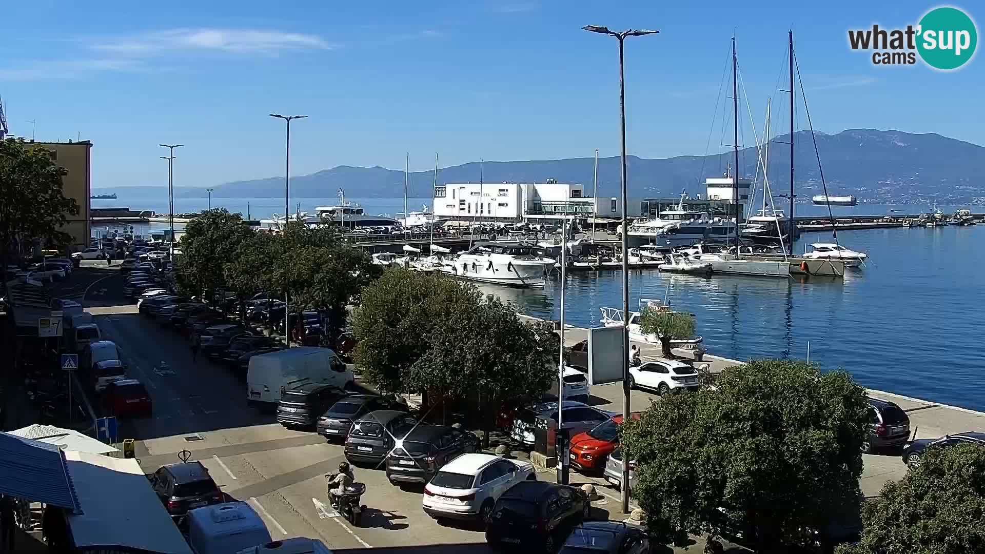 Die Riva und Marina in Rijeka – Live Webcam Kroatien