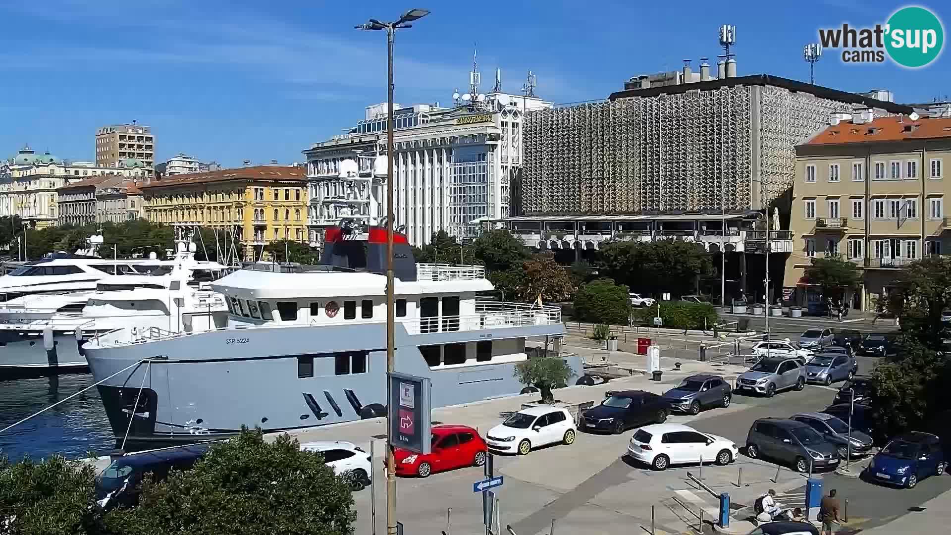 La Riva et Marina à Rijeka – Live Webcam Croatie