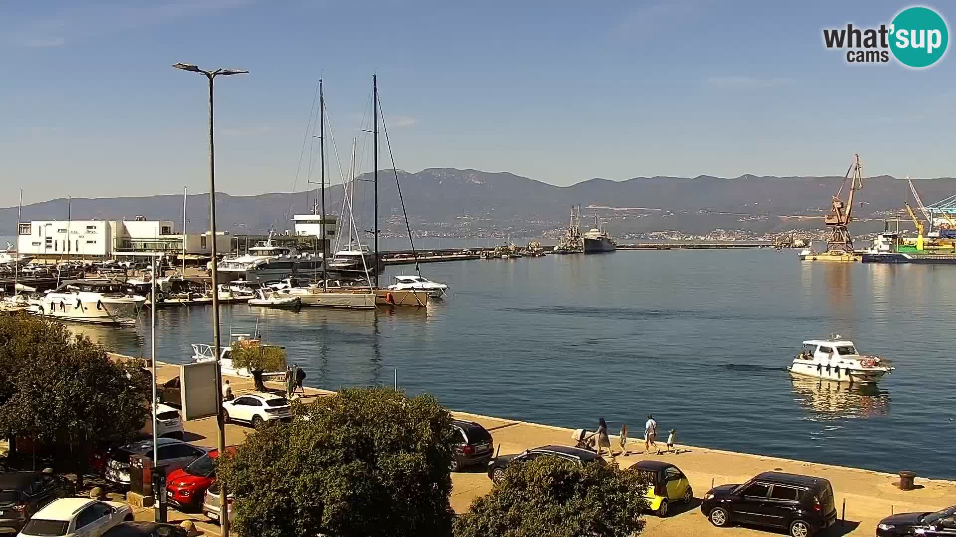 Die Riva und Marina in Rijeka – Live Webcam Kroatien