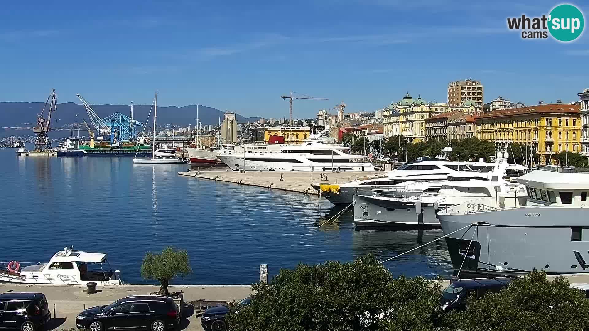 La Riva e la Marina a Rijeka (Fiume) – Live Webcam Croazia