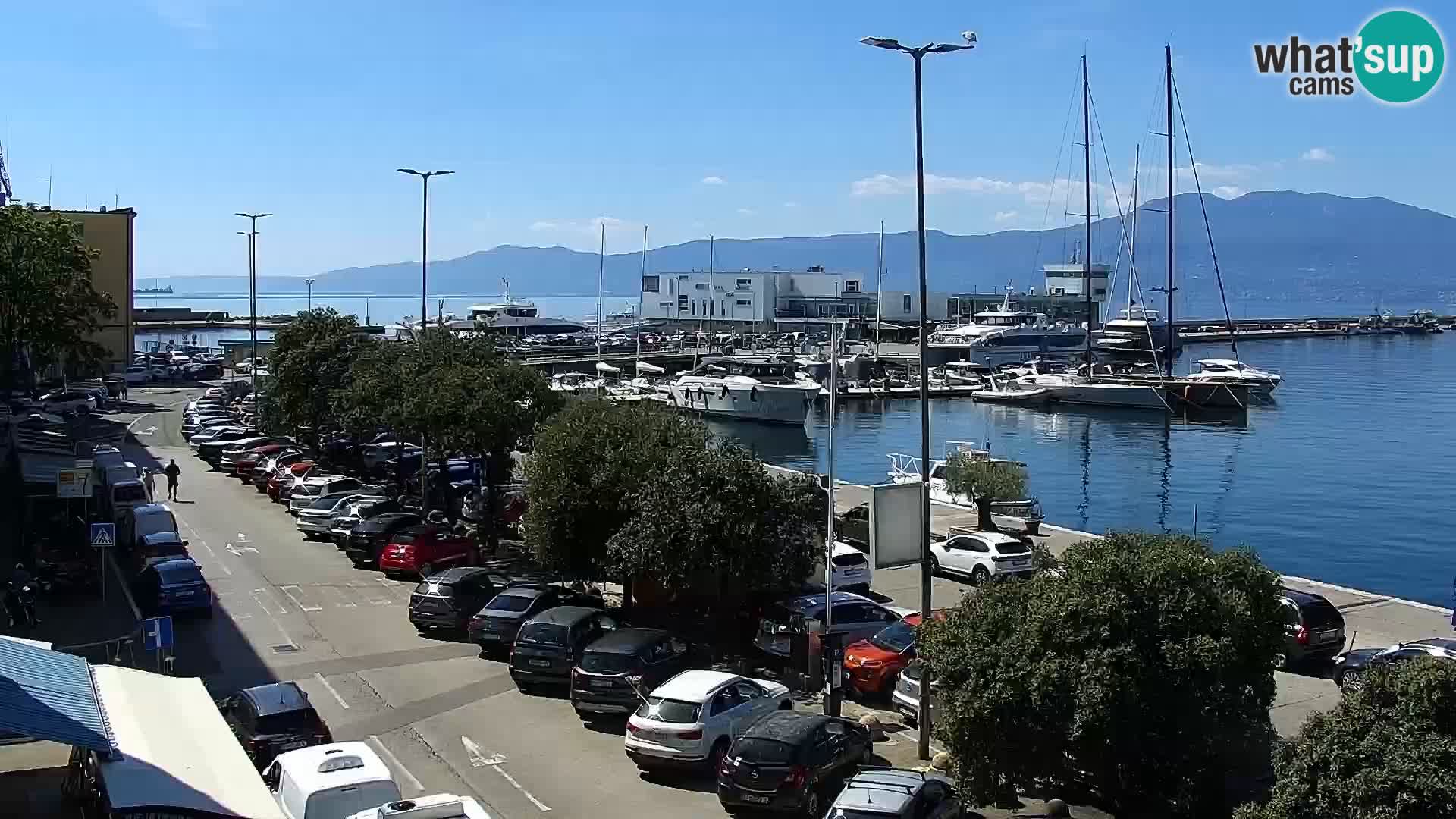 La Riva et Marina à Rijeka – Live Webcam Croatie