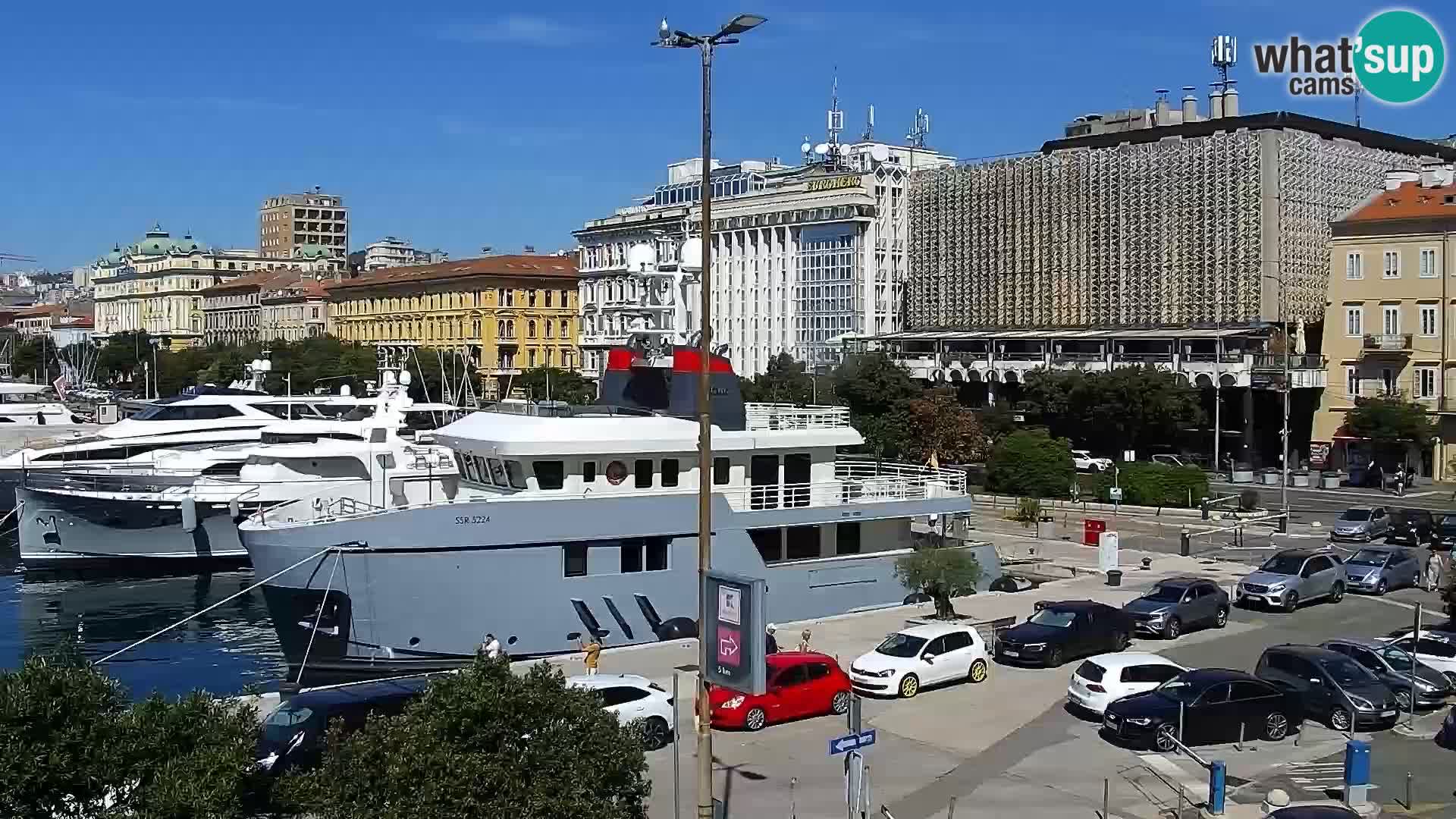 La Riva et Marina à Rijeka – Live Webcam Croatie