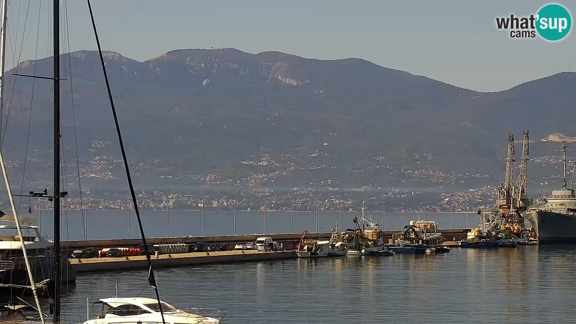 La Riva e la Marina a Rijeka (Fiume) – Live Webcam Croazia