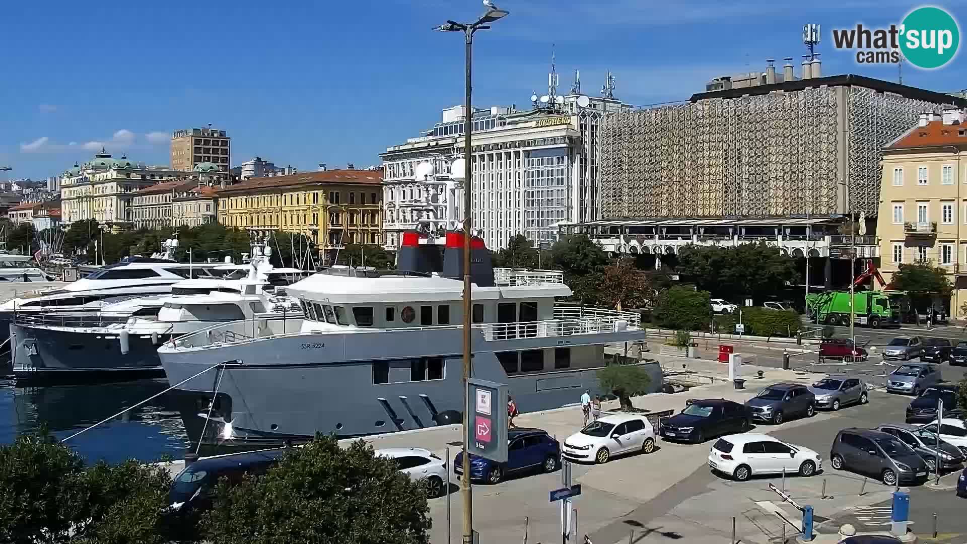 Die Riva und Marina in Rijeka – Live Webcam Kroatien
