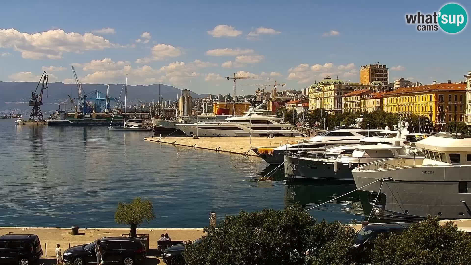 Riva i Marina u Rijeci – Web kamera uživo u Hrvatskoj