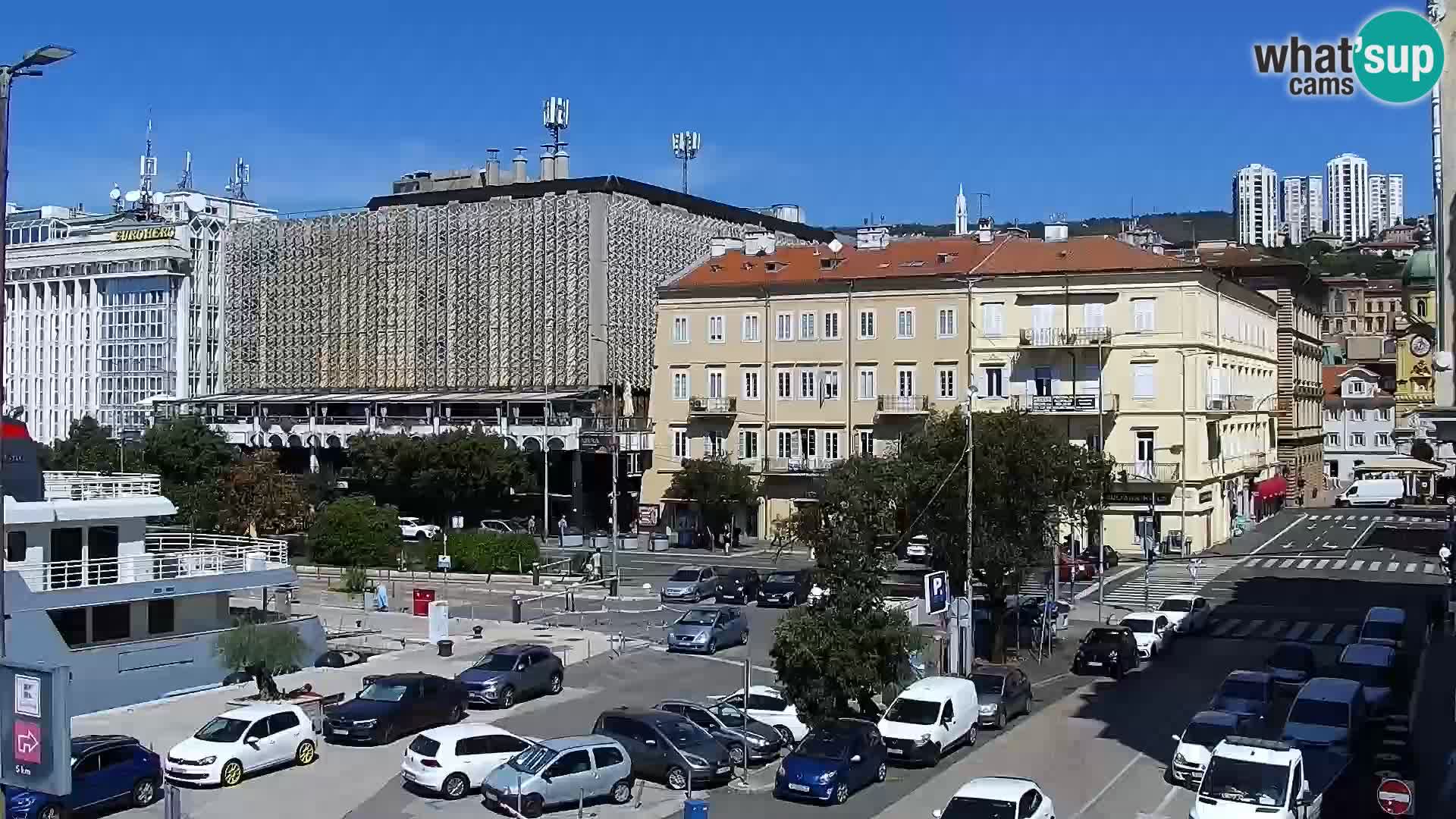 La Riva et Marina à Rijeka – Live Webcam Croatie