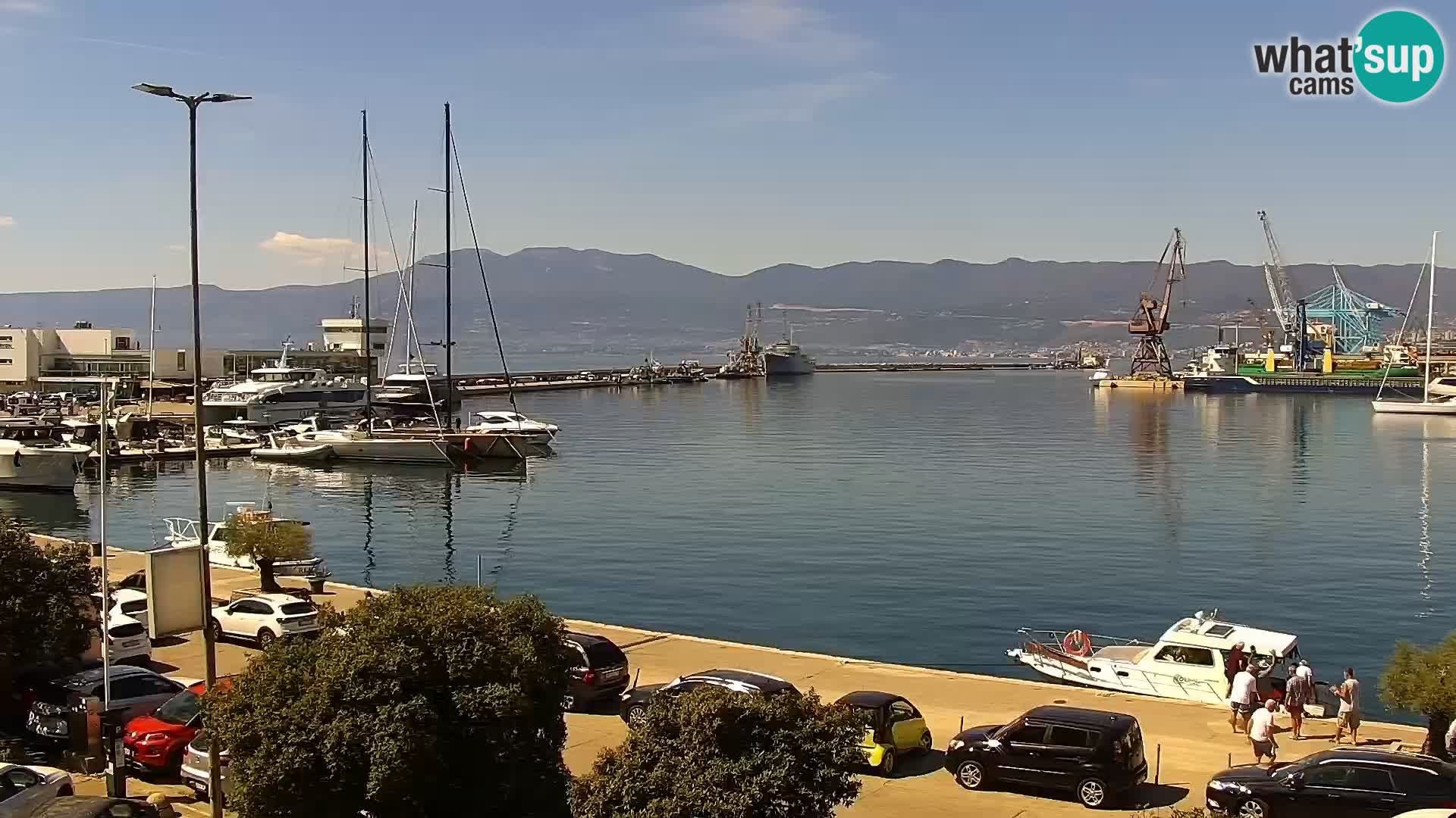 La Riva e la Marina a Rijeka (Fiume) – Live Webcam Croazia