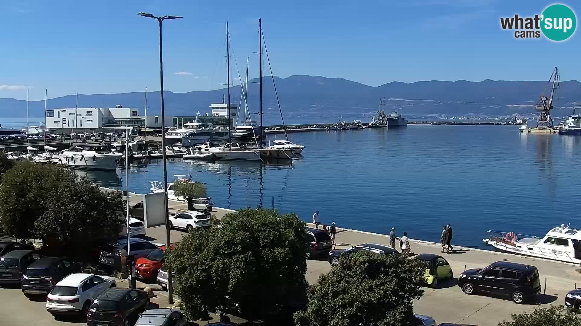 La Riva et Marina à Rijeka – Live Webcam Croatie