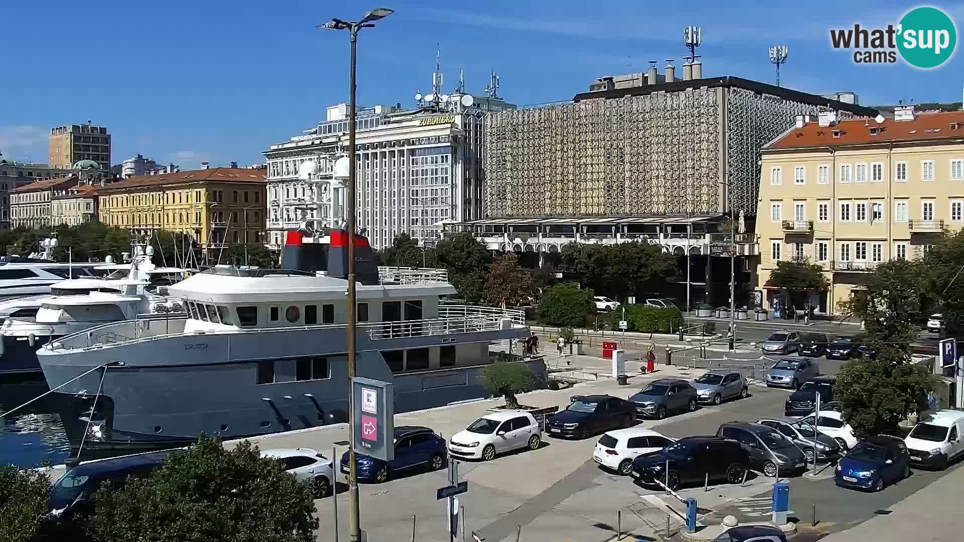 Die Riva und Marina in Rijeka – Live Webcam Kroatien