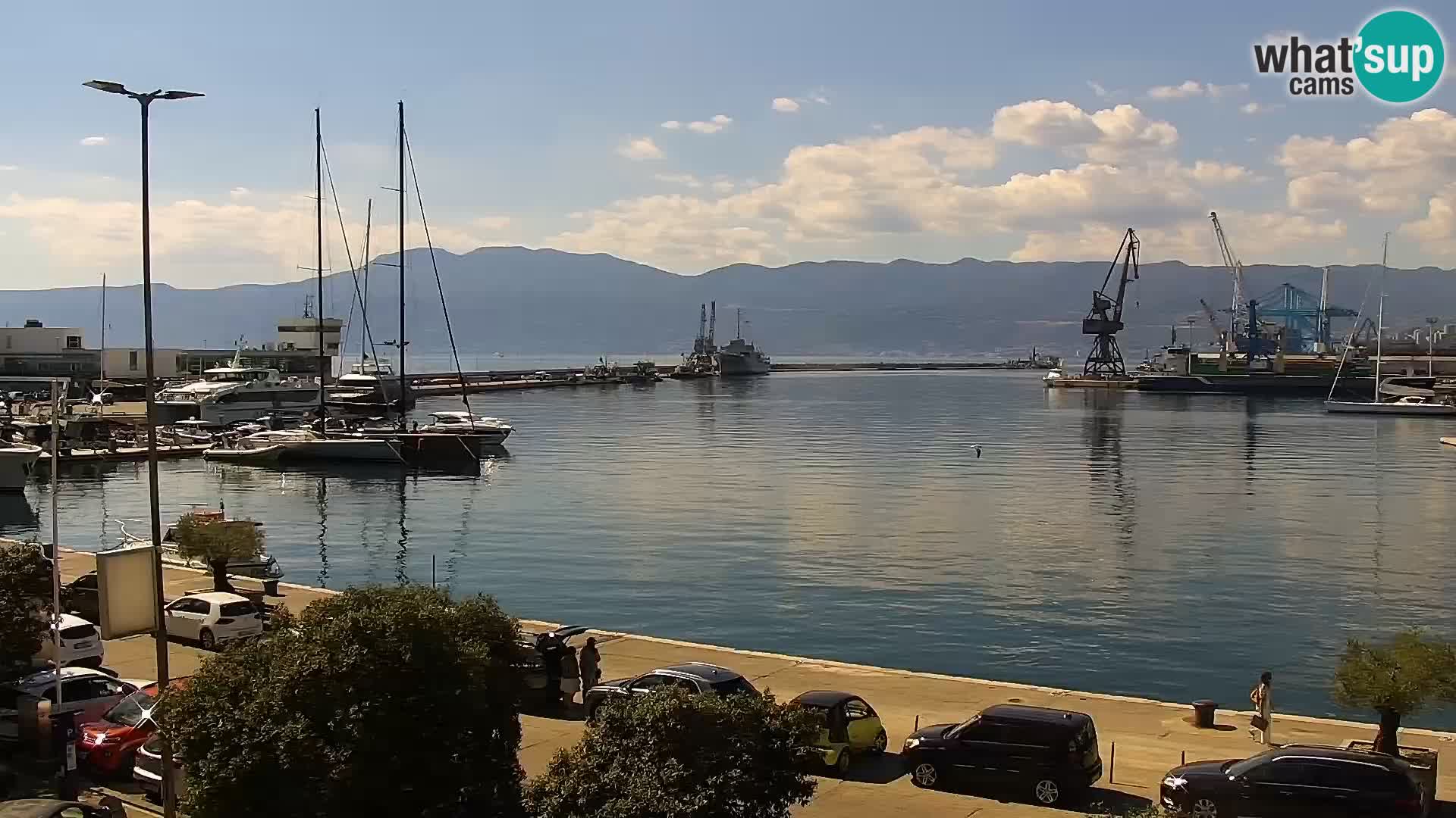 Die Riva und Marina in Rijeka – Live Webcam Kroatien