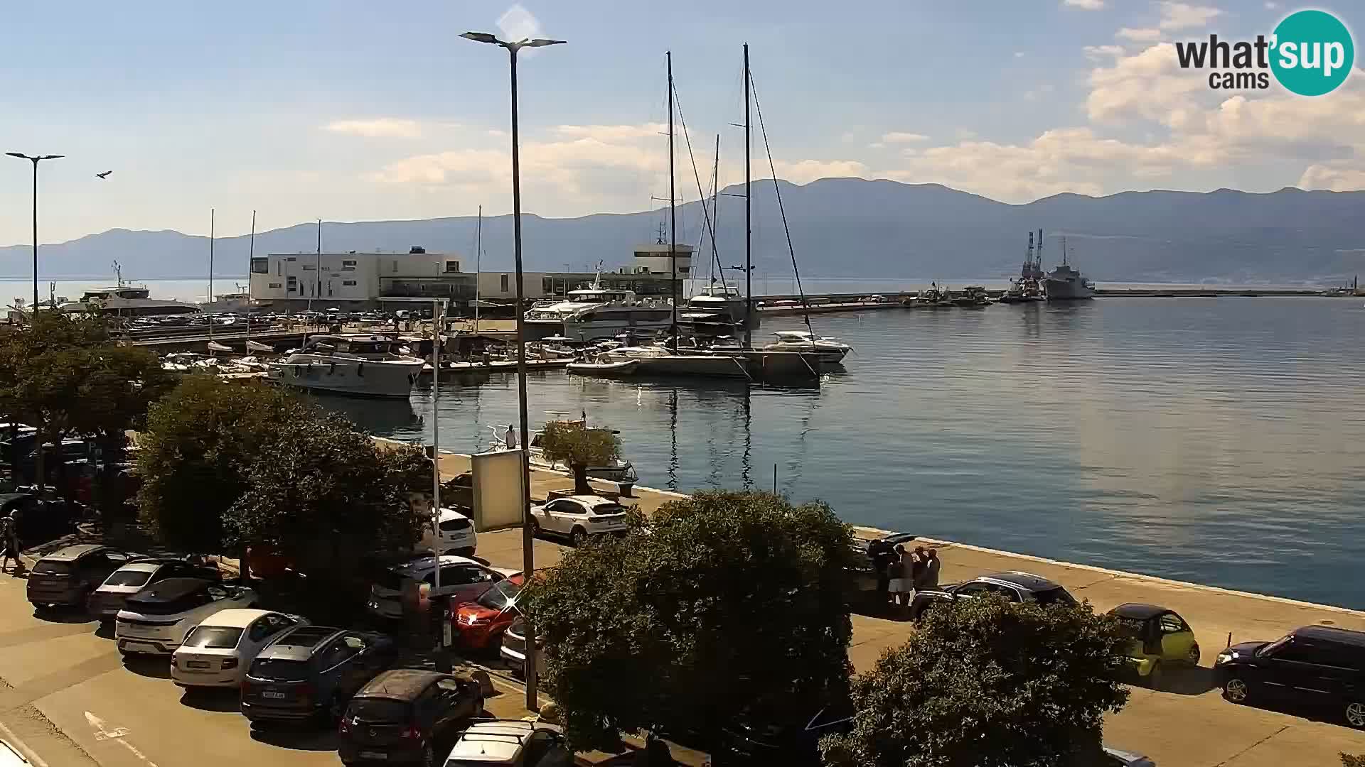 La Riva y Marina en Rijeka – Webcam en vivo Croacia