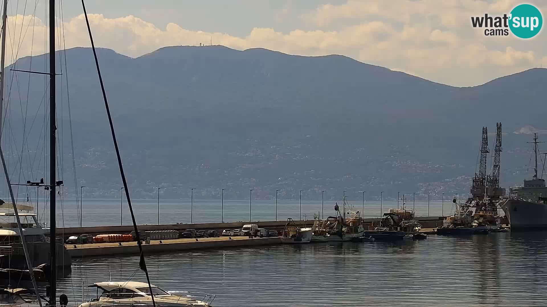 La Riva y Marina en Rijeka – Webcam en vivo Croacia