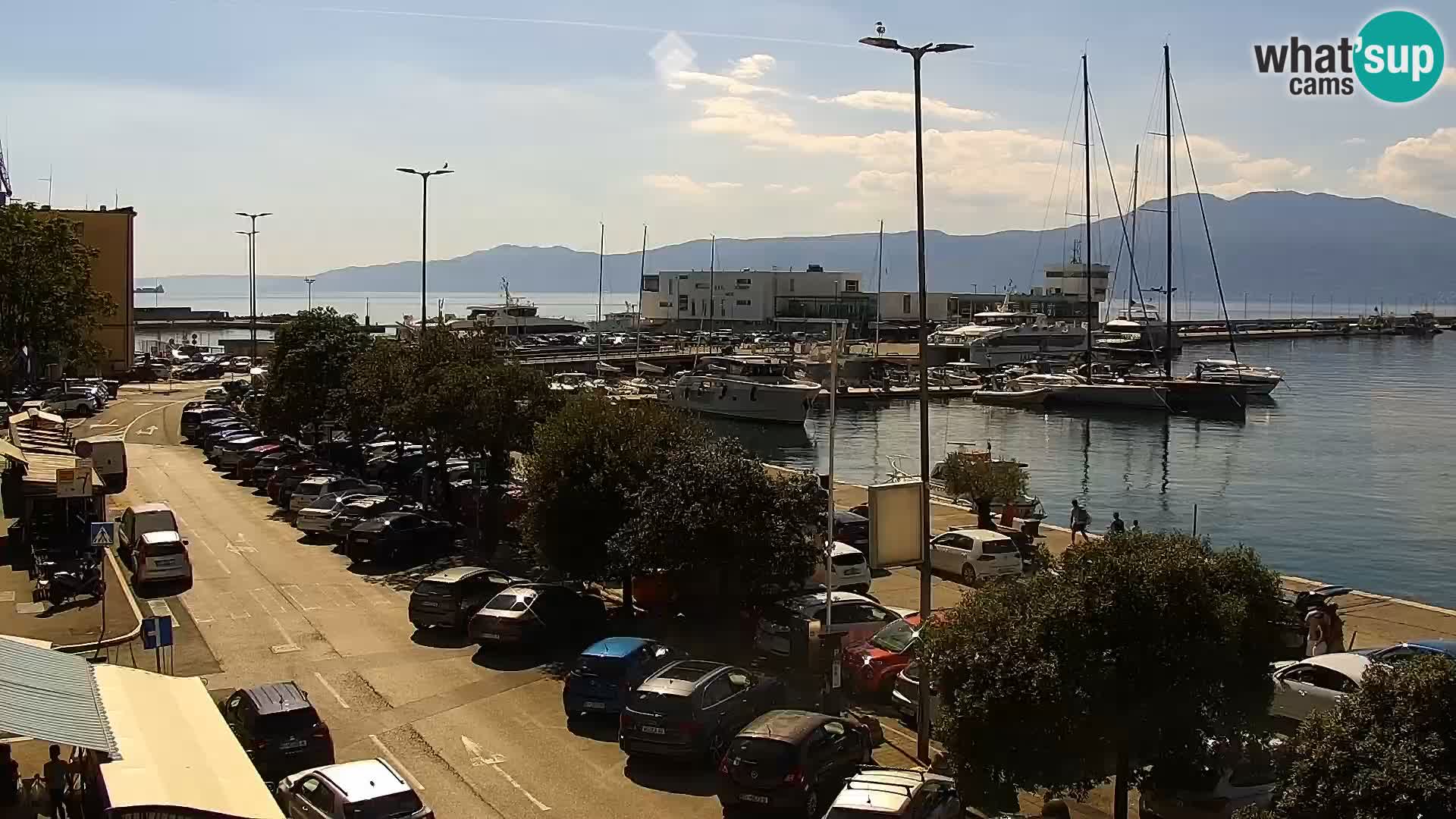 La Riva y Marina en Rijeka – Webcam en vivo Croacia